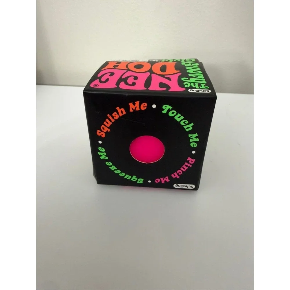Schylling NeeDoh Stress Ball Kids Adults OS Pink Groovy Glob Fidget Toy NWT